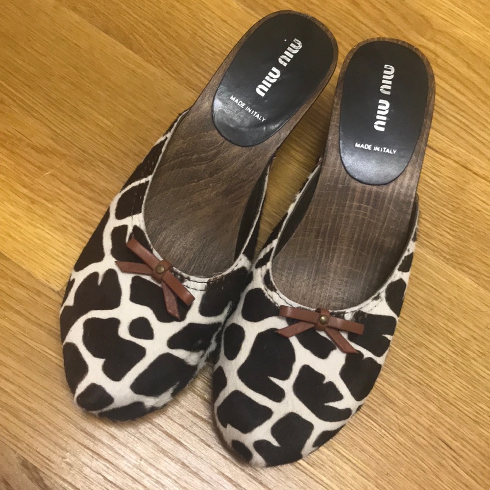 Miu Miu kitten hill mules